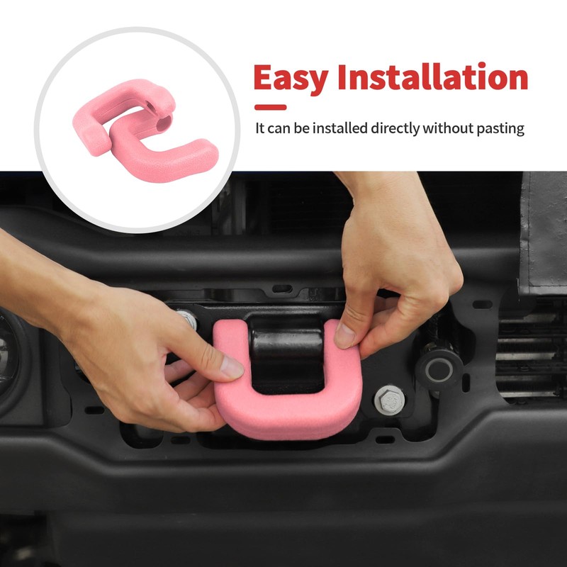 SQQP Bumper Tow Hook Covers Compatible with Ford Bronco 2021-2024+Exterior