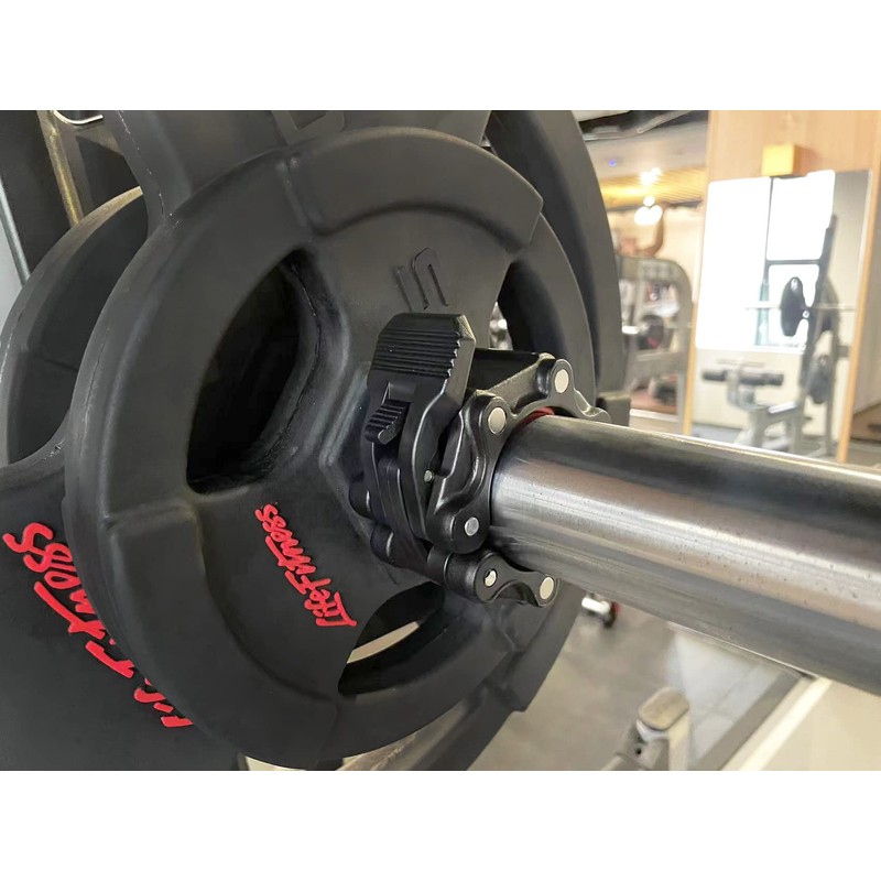 VMFTS 2 inch Olympic Barbell Clamps with Magnets Double Lock