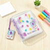 KUAIDHFK Sticker Notebook, A8, Transparent, Mini 3-Hole Binder, Clear Seal