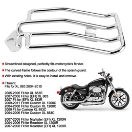 Motorcycle Pannier Rack Backrest Support Frame Suitable for Nightster Roadster XL883 XL1200