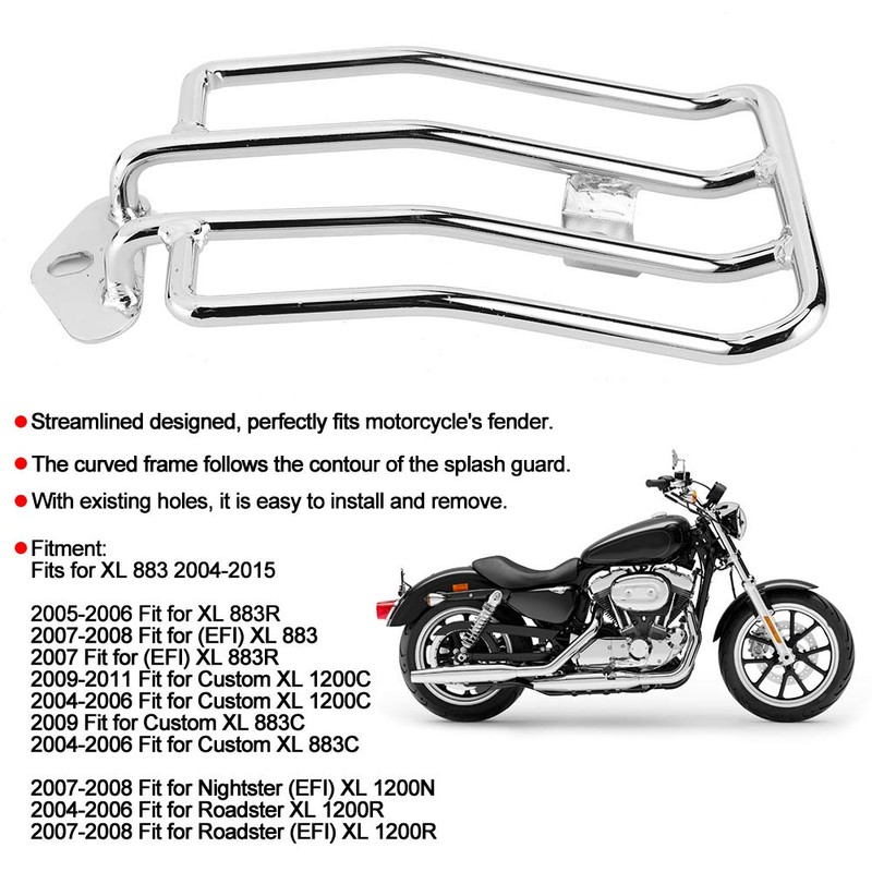 Motorcycle Pannier Rack Backrest Support Frame Suitable for Nightster Roadster