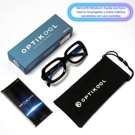 OPTIKOOL Blue Light Glasses for Theron 2.0, Black, One Size, black