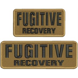 F RECOVERY EMBROIDERY PATCH 9X3 & 6X3 HOOK/BACK/BLAC