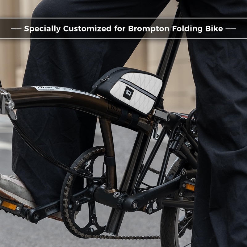 ROCKBROS Bicycle Top Tube Bag Frame Bag Lightweight for Folding
