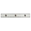 'Pirate Skull With Bandana' 30cm (12 Inch) White Plastic Ruler