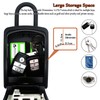 Extra Large Key Storage Security Lock,V-Resourcing Door Knob Mounted,Resettable 4