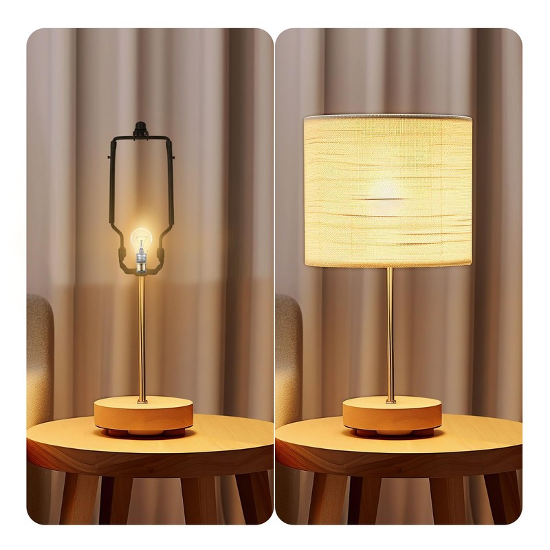 bociloy 2 Sets Adjustable Lamp Shade Harp Holder Kit, Fits