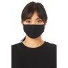 Bella Canvas womens Face Cover Handkerchief, Black, Small-Medium US