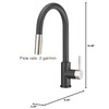 Pacific Bay Bellevue Pull-Down Kitchen Faucet – Single-Handle with in-Line