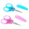 2Pcs Small Scissors - All Purpose Craft Scissors with Protective