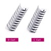 Volume Eyelashes, 14D, 0.07 mm, C Curl, 12 mm, Volume