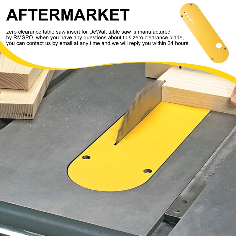 Zero Clearance Table Saw Insert for DeWalt Table Saw with