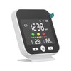 White Smart Air Quality Monitor LCD Screen WIFI CO2 Temperature