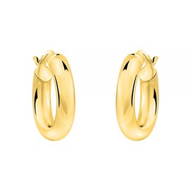 SOFIA MILANI - Women's Earrings 925 Silver - Gold Plated - Creole - E2719