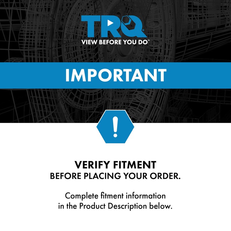 TRQ Front Rearward Subframe Bushing Pair 2pc Set for 07-12