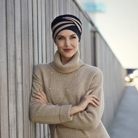 Christine Headwear Shanti Caretech TurbanHeadwear Women Black One Size