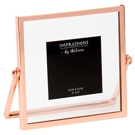 Juliana Unisex Impressions Narrow Edge Photo Frame 2x2 - Rose Gold