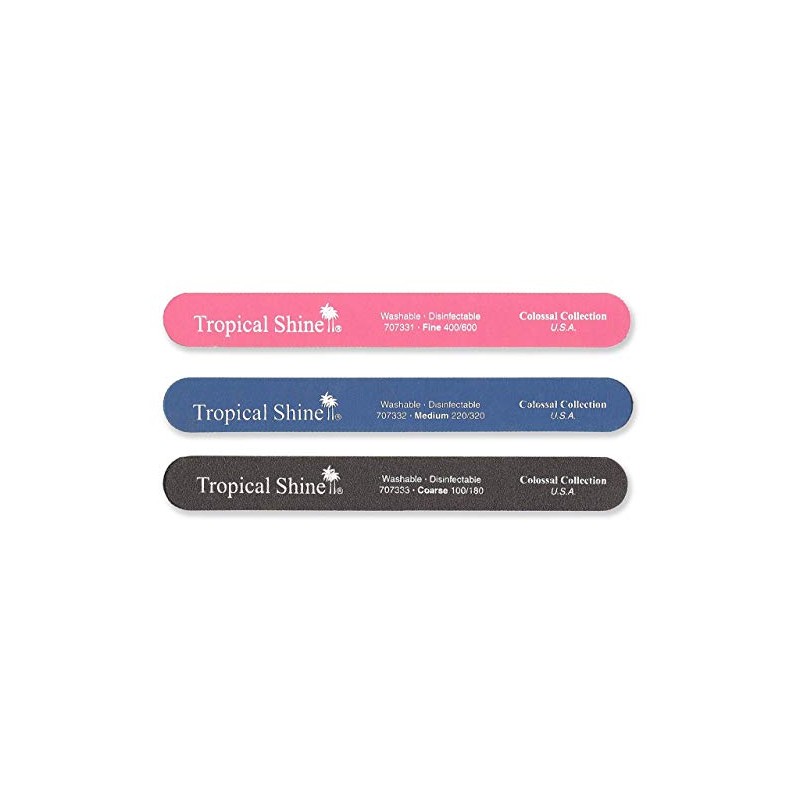 Tropical Shine 22cm Nail Files For Natural and Acrylic Nails.