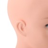Female Bald Mannequin Head with Shoulder PVC Professional Cosmetology Face