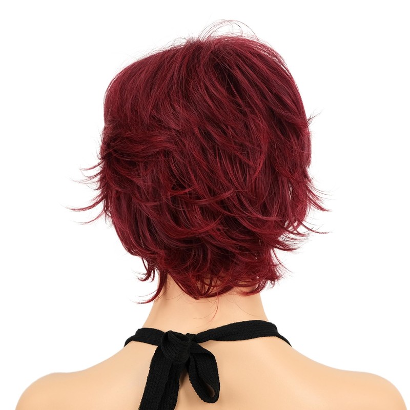 Lydell 8" Short Layered Shaggy Wavy Wigs Full Heat Resistant