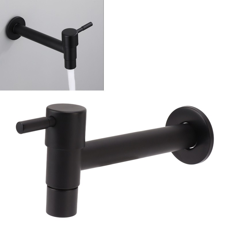 G1/2 Wall Mounted Cold Water Tap 304 Stainless Steel Single