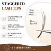 Brown Spikes Lash Extension Natural 3D Flora Eyelash Extensions