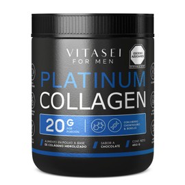 Power Collagen Colágeno Hidrolizado en Polvo para Hombres | Sabor Chocolate, 450g | Con Vitamina D3 para Piel, Articulaciones y Crecimiento de Cabello