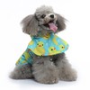 Pet Rain Jacket Duckling Pattern Waterproof Reflective Adjustable 4 Legs