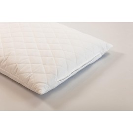 GIRAFFENLAND Ticking Quilted Fabric White Approx. 70 x 40 cm with Zip - Cover Ideal for Filling Cushions - Ticking = Empty Cushion Cover - Polyester Cotton 3-Ply