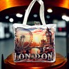 London Souvenir Bag - Union Jack Canvas Tote Bag -