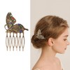 12 Peinetas Para Cabello Mujer, Set de Peinetas en Negro,