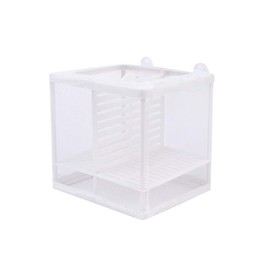Hezhou Aquarium Breeding Tank Fish Insulation Breeding Tank Aquarium Insulation Net Spawning Box for Aquarium with Suction Cups for All Types of Aquariums (16 x 15 x 14 cm)