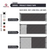Fenpro Chain Link Fence Privacy Tape (Obsidian Black)