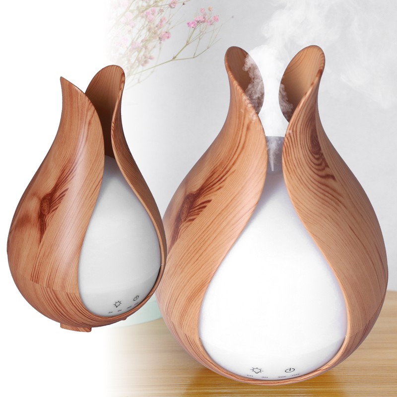 Aromatherapy Humidifier 200ml 100V to 240V Light Wood Grain Diffuser