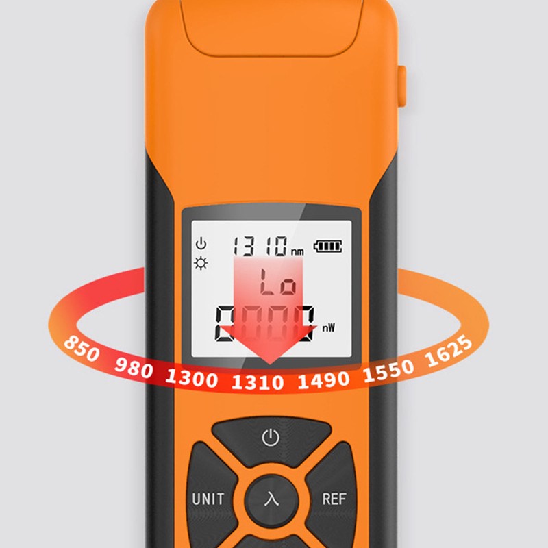Mini Optical Power Meter High Accuracy Rechargeable Portable Fiber Optic