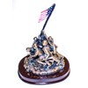 Presidential Souvenirs Iwo Jima Statue with Washington DC Wood Base
