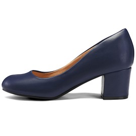 mysoft - Zapatos de tacón para mujer, marino, 9 US