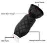 traderplus Waterproof Ice Scraper Mitten Snow Remover Glove with Lined