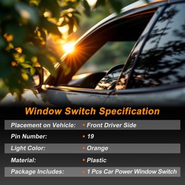 SWITCHRISE Power Window Switch for Nissan X-Trail 2002-2007 Window Control Switch with Tool 25401-EQ305 Front Left Driver Side 1 Set