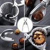 2 in 1 Alloy Nut Cracker,Aluminum Nutcracker Chestnut Cutter Tool,2-in-1