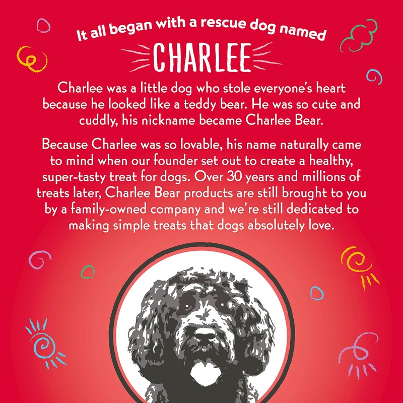 Charlee Bear Original Crunch Dog Training Treats, Beef Liver Flavor,