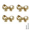 UniDes 4 Pack Gold Brass Knobs for Dresser,Drawers and Cabinet,