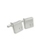 Square Cufflinks with ‘17’ Engraved - 17th Anniversary