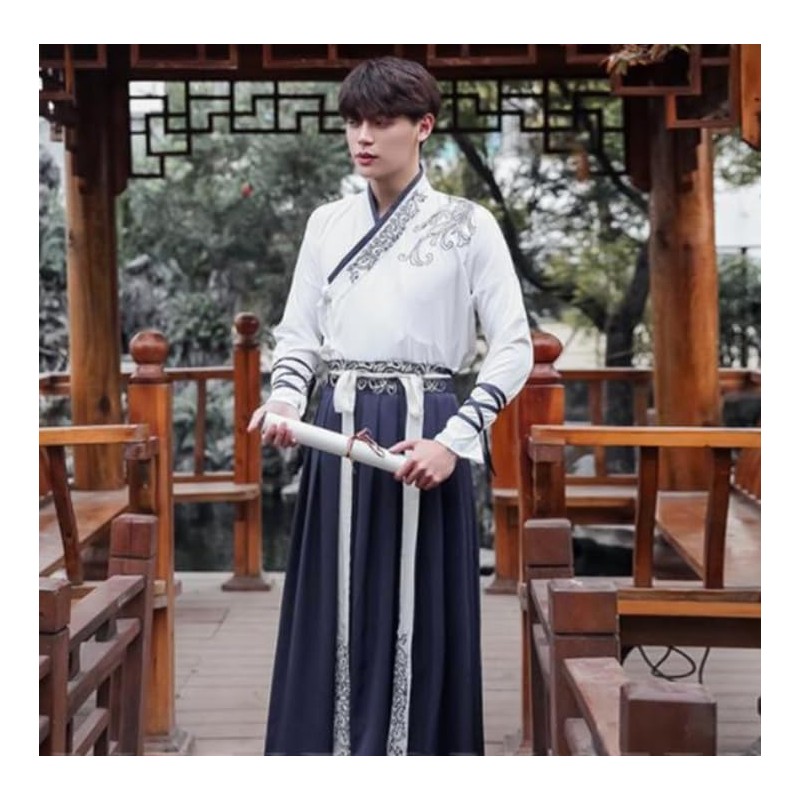 Lady Lazy Unisex Han Clothing Set, Kimono, Hakama, Kimono, Long,