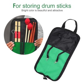 Drum Stick Case, 5 Colors Drum Stick Bag Portable Drumstick Storage Hanging Bag with Handle(Green) Played Accessories Avengers Drumstick Bag Drum Stick Holder Drumstick Bag Drum Stick Bag