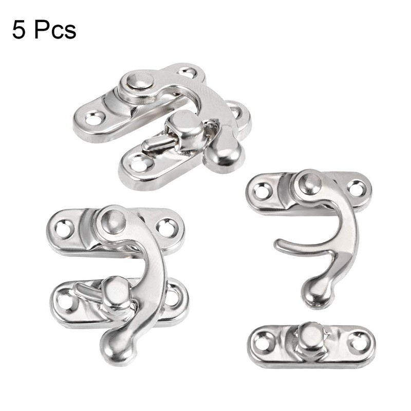 uxcell Retro Lock Clasp Right Latch Hook Hasp 42mm x