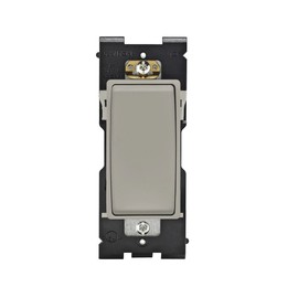 Leviton Renu Switch for 3-Way Applications, 15A-120/277VAC, RE153-WS, Wood Smoke
