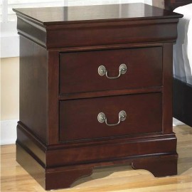 Ashley Furniture Signature Design by Ashley Alisdair 2-Drawer Nightstand in Dark Brown