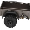 RC Car Hitch Trailer Aluminum Alloy Antislip Rubber Tire Rustproof