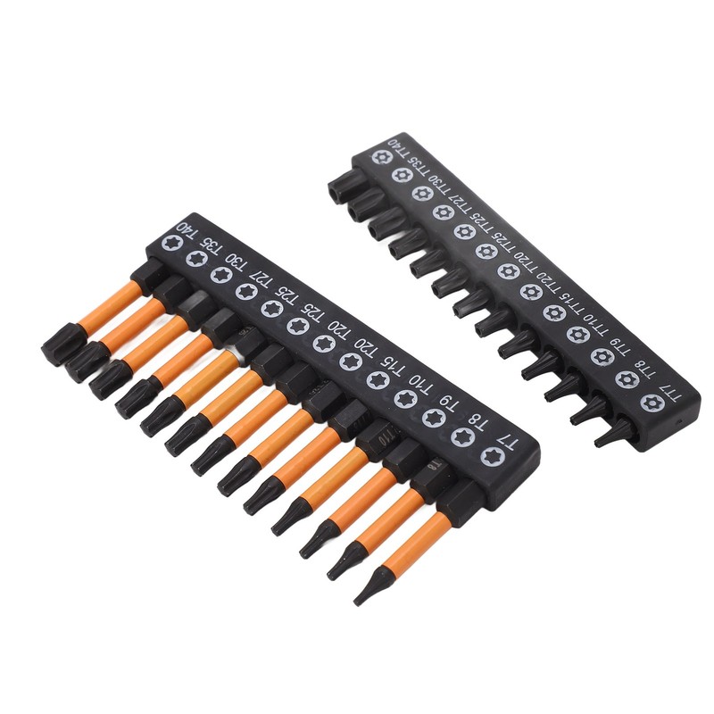 26Pcs Screwdriver Bit Star S2 Alloy Steel 1/4in Hex Shank